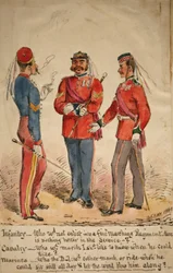 Discussion entre infanterie, cavalerie et marines, 1869